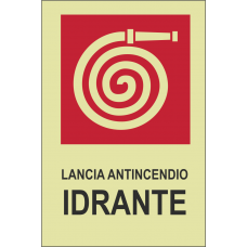 Adesivo fotoluminescente - idrante